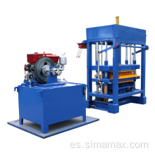 Máquina para fabricar bloques huecos de hormigón rojo400*200*60